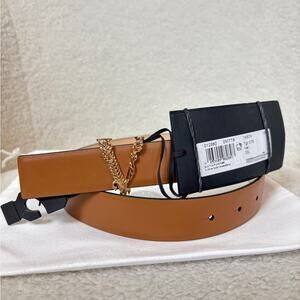 Virtus Black Logo Belt 70 cm Brown